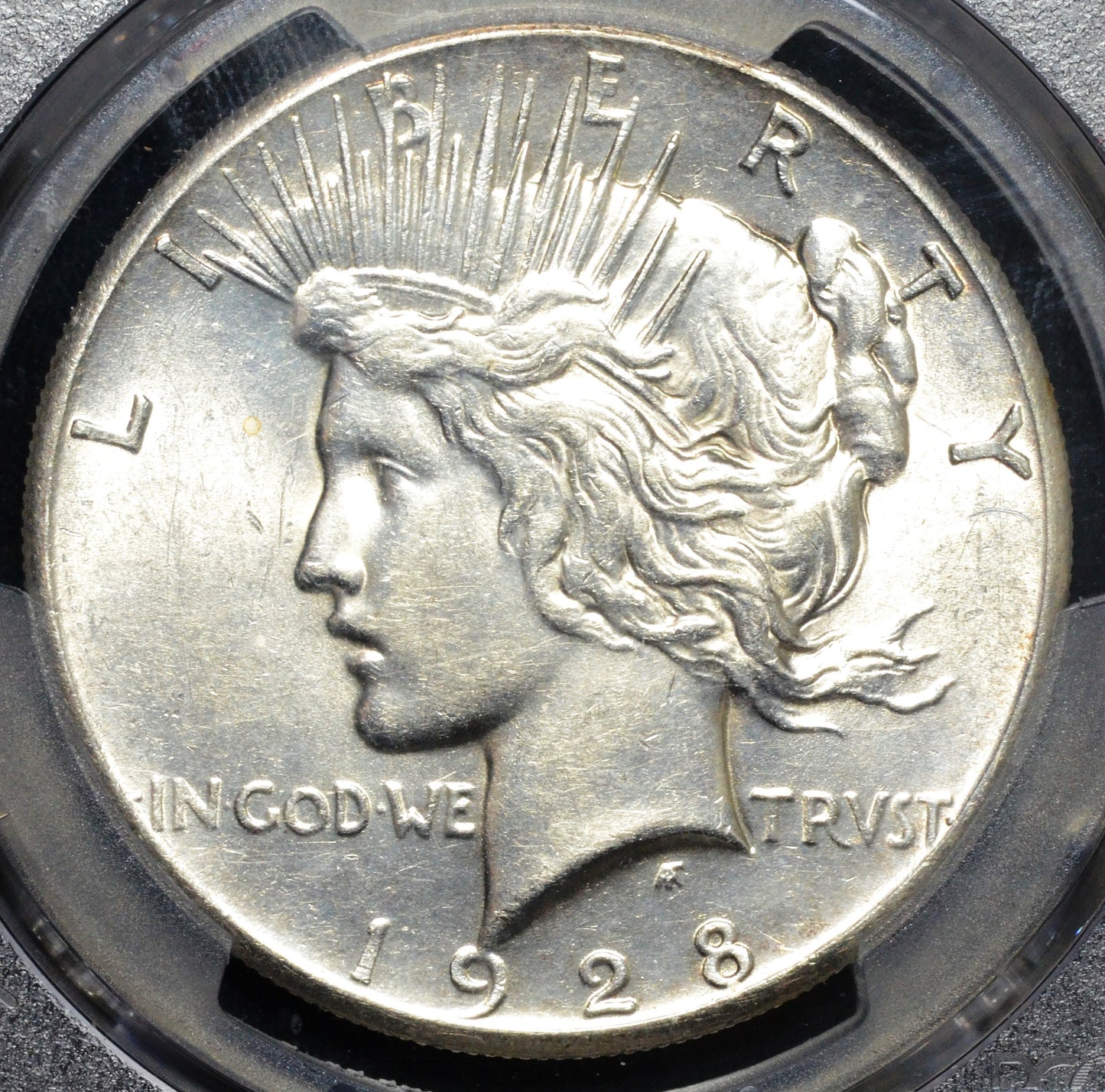 1928 Peace Silver Dollar AU55 PCGS
