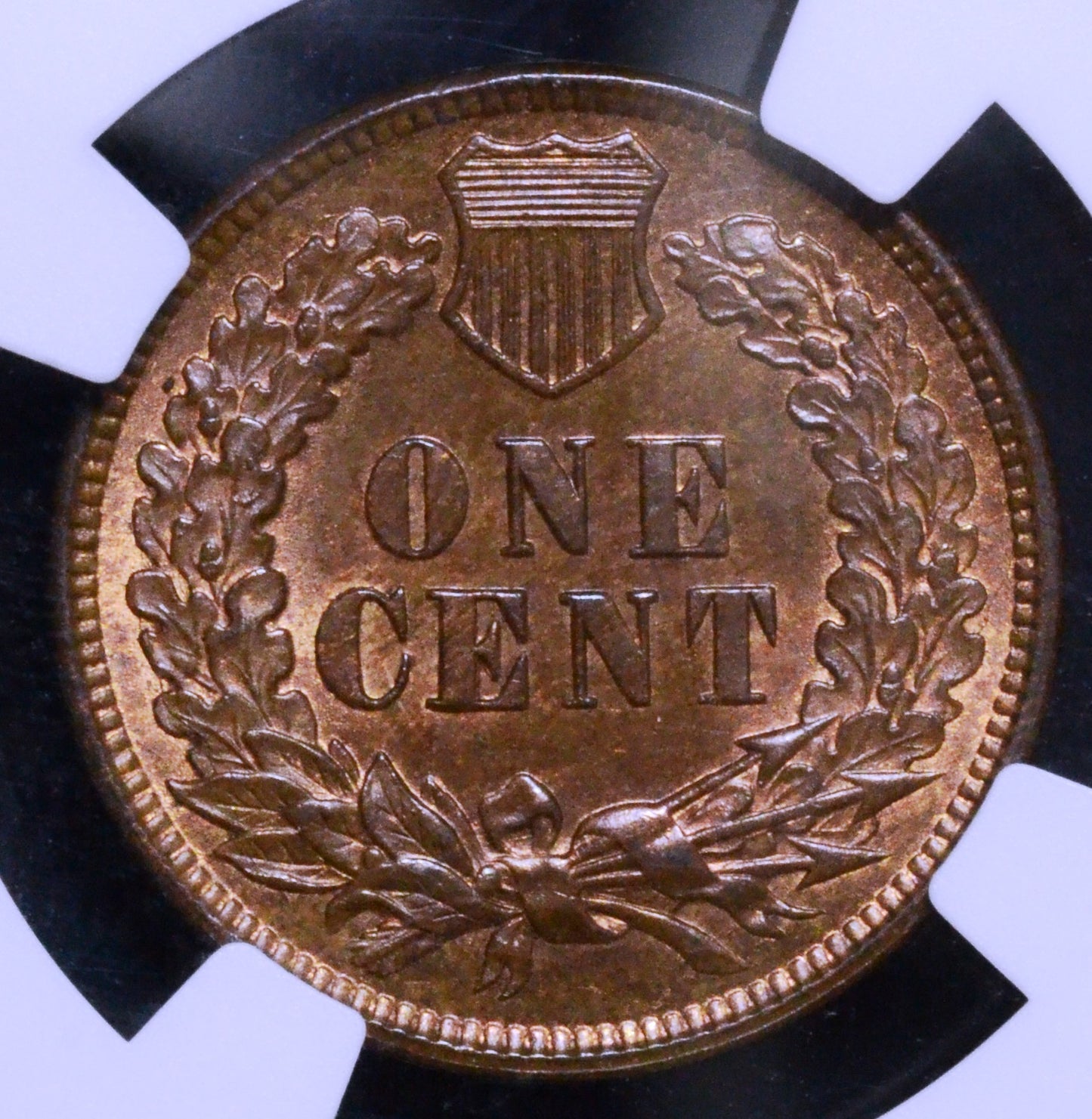 1874 Indian Head Cent MS64 BN NGC