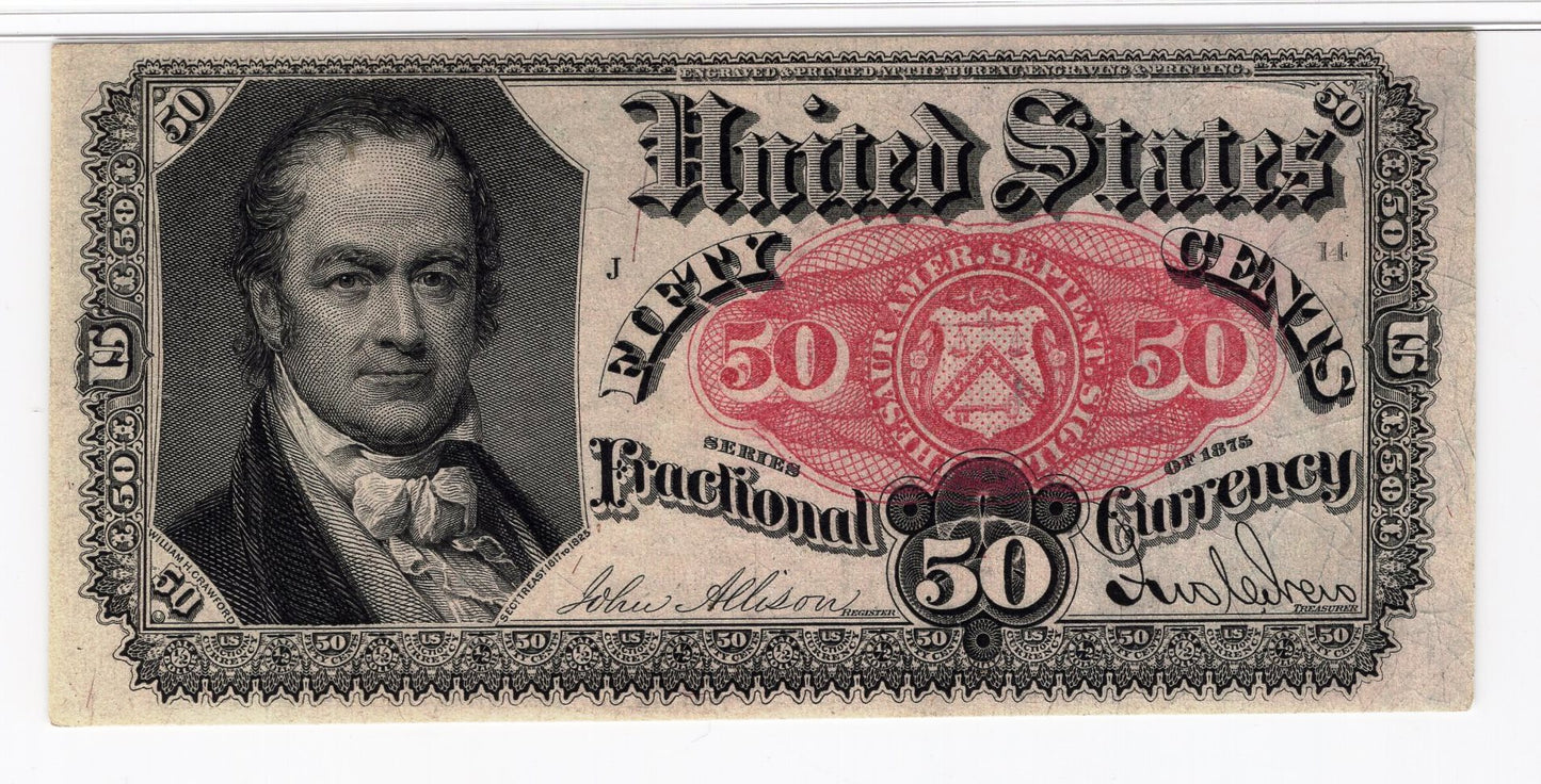 25 Cents Fifth Issue Fractional Currency Choice Unc 64 PMG