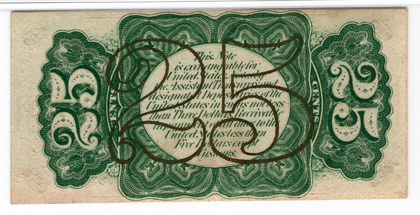 25 cents Third issue Fractional Currency Choice Unc 64 EPQ PMG