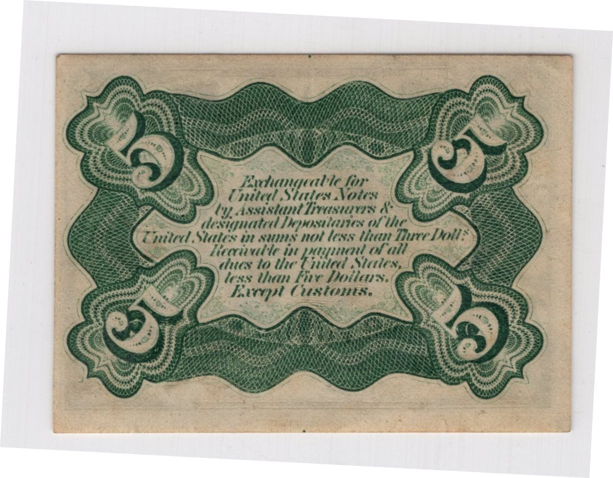 5 Cent Third Issue Fractional Currency Choice About Unc 58 EPQ