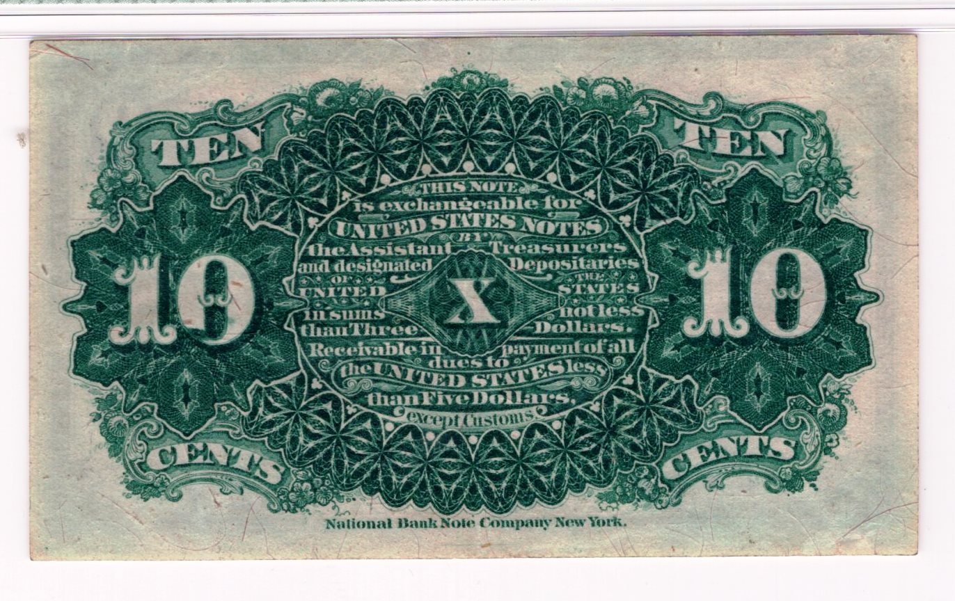 10 Cent 4th Issue Fractional Currency EF-40 PMG
