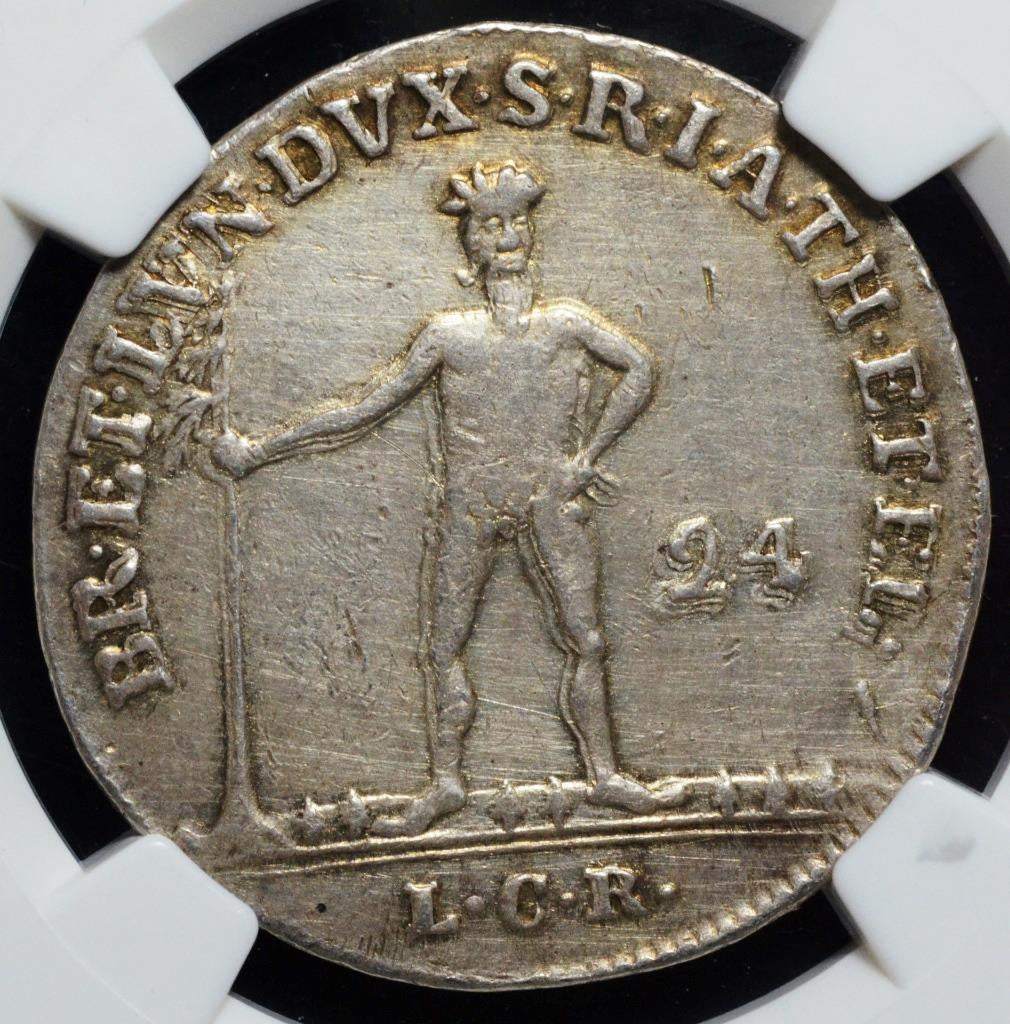 1776, German States, Bruns-Lune-Calen-Hann 24 MarienGroschen, Wildman, XF NGC