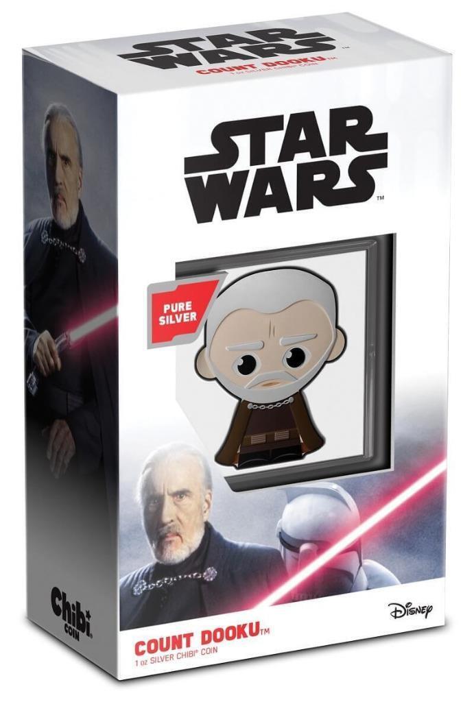 2023 Star Wars, Count Dooku, Niue 1oz Silver $2, Chibi Coin, Ships Free