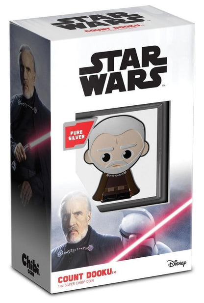 2023 Star Wars, Count Dooku, Niue 1oz Silver $2, Chibi Coin, Ships Free