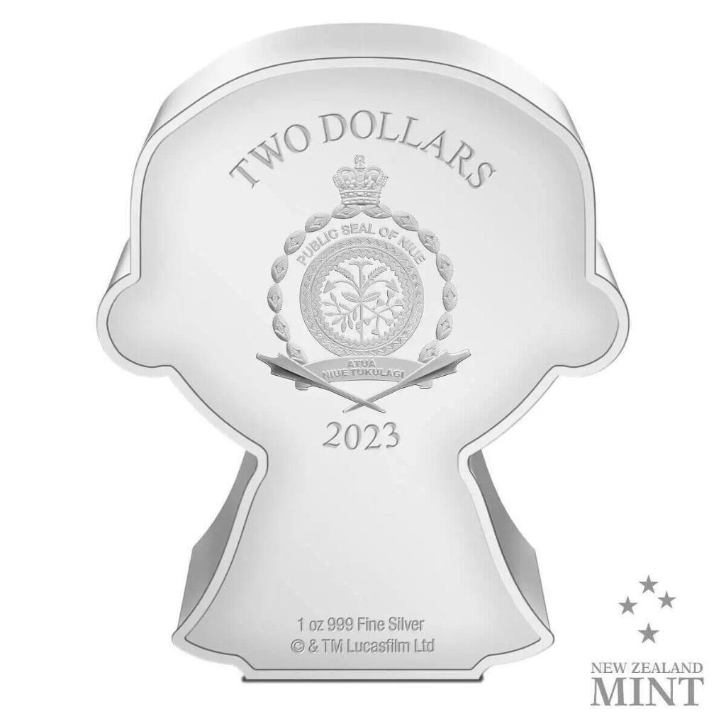 2023 Star Wars, Count Dooku, Niue 1oz Silver $2, Chibi Coin, Ships Free