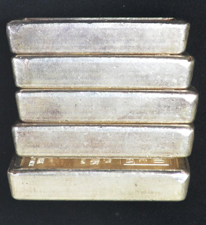 10 Ounce A Mark, A-Mark, Vintage Stackable Bar Silver Bar, Serial Number 996