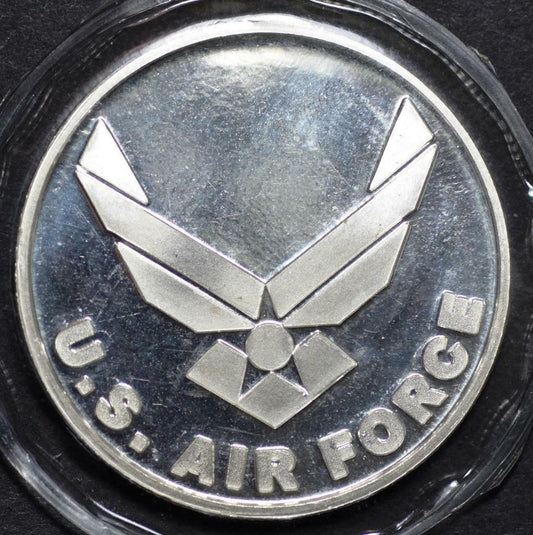 United States Air Force, Art Round, Modern US Air Force Wings, 1oz 999 Fine