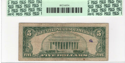 1963 $5.00 Star Legal Tender Fr. 1536* Fine 12 APPARENT PCGS