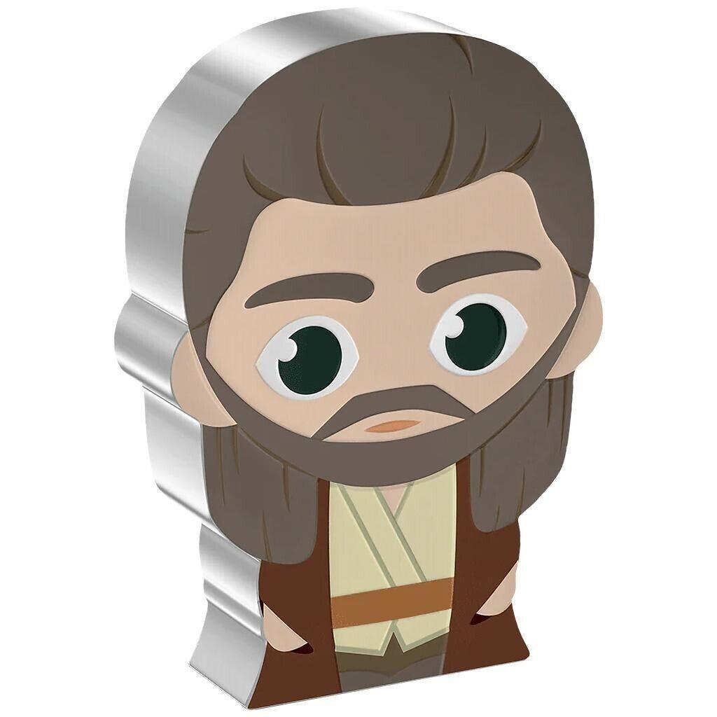 2023 Star Wars, Qui-Gon Jinn, Niue 1oz Silver $2, Chibi Coin, Ships Free