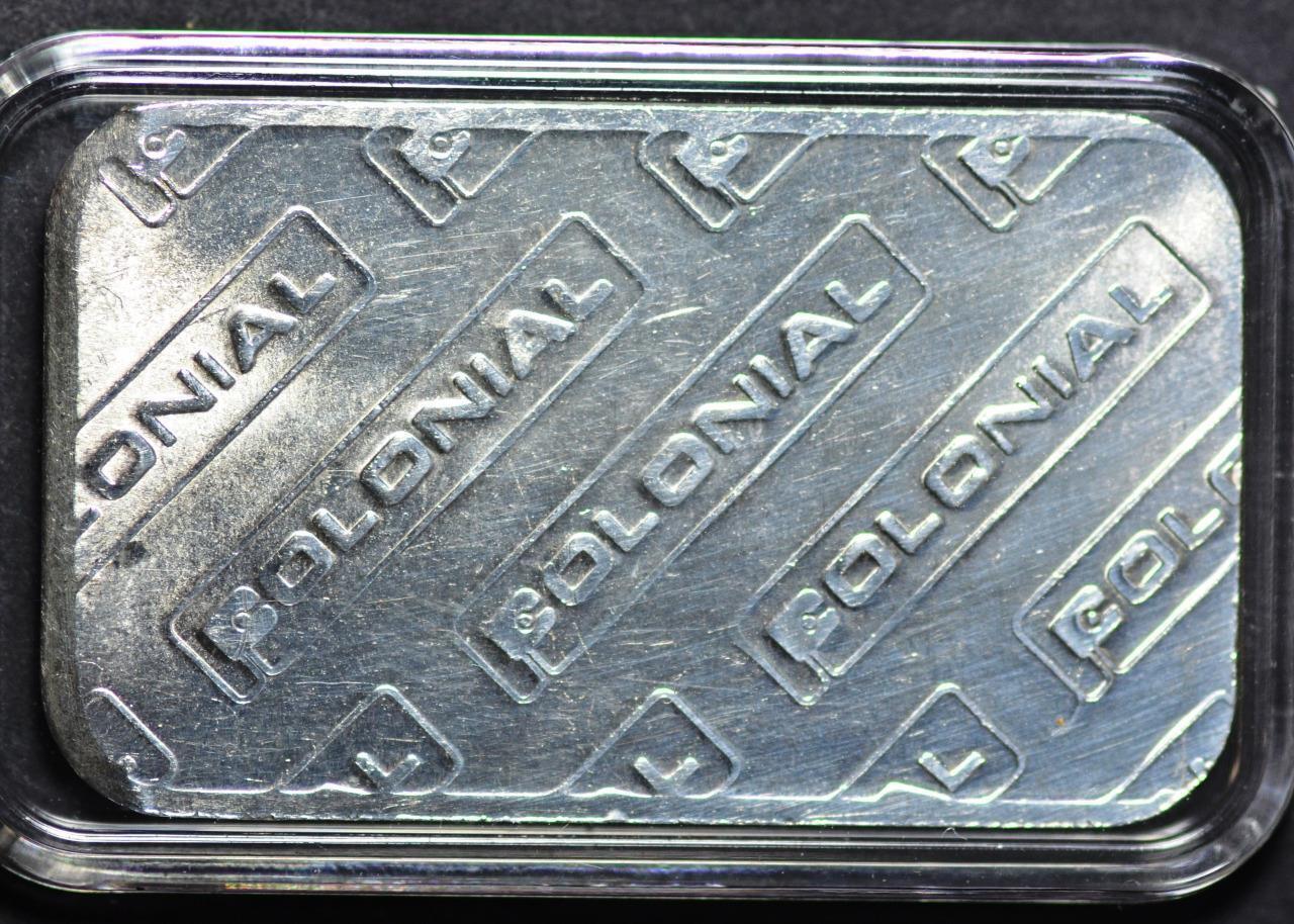 Rare Engelhard Silver 1 Ounce Bar, One of Less Than 1000 Produced for Colonial