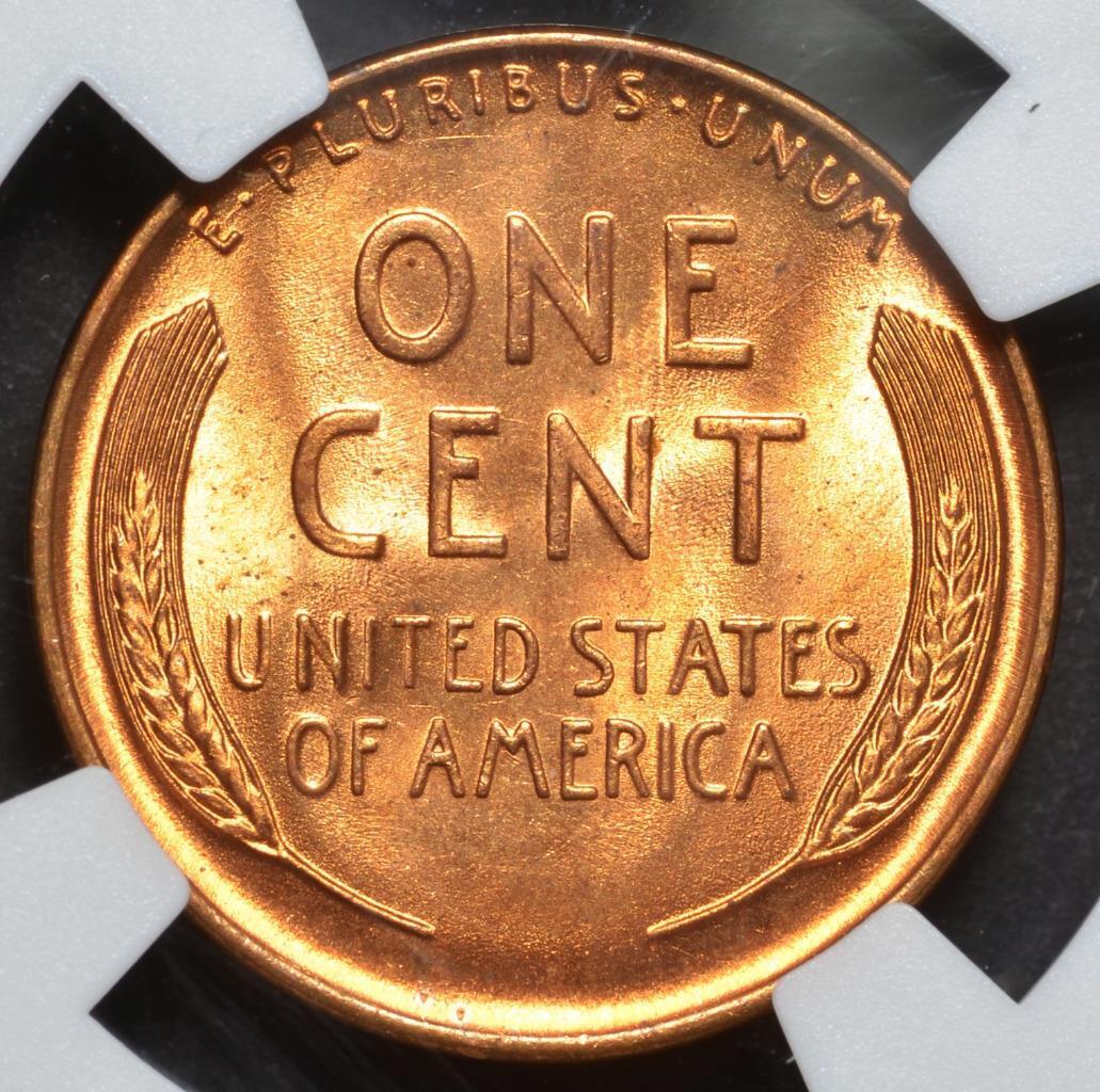 1937 Lincoln Wheat Cent MS67RD Slabbed & Graded by NGC, Free Ship
