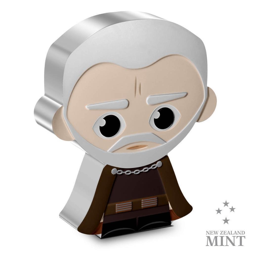 2023 Star Wars, Count Dooku, Niue 1oz Silver $2, Chibi Coin, Ships Free