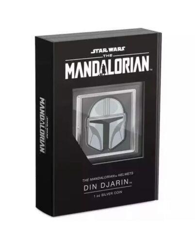2023 Star Wars, The Mandalorian, Helmets, Din Djarin, Niue 1oz Silver $2