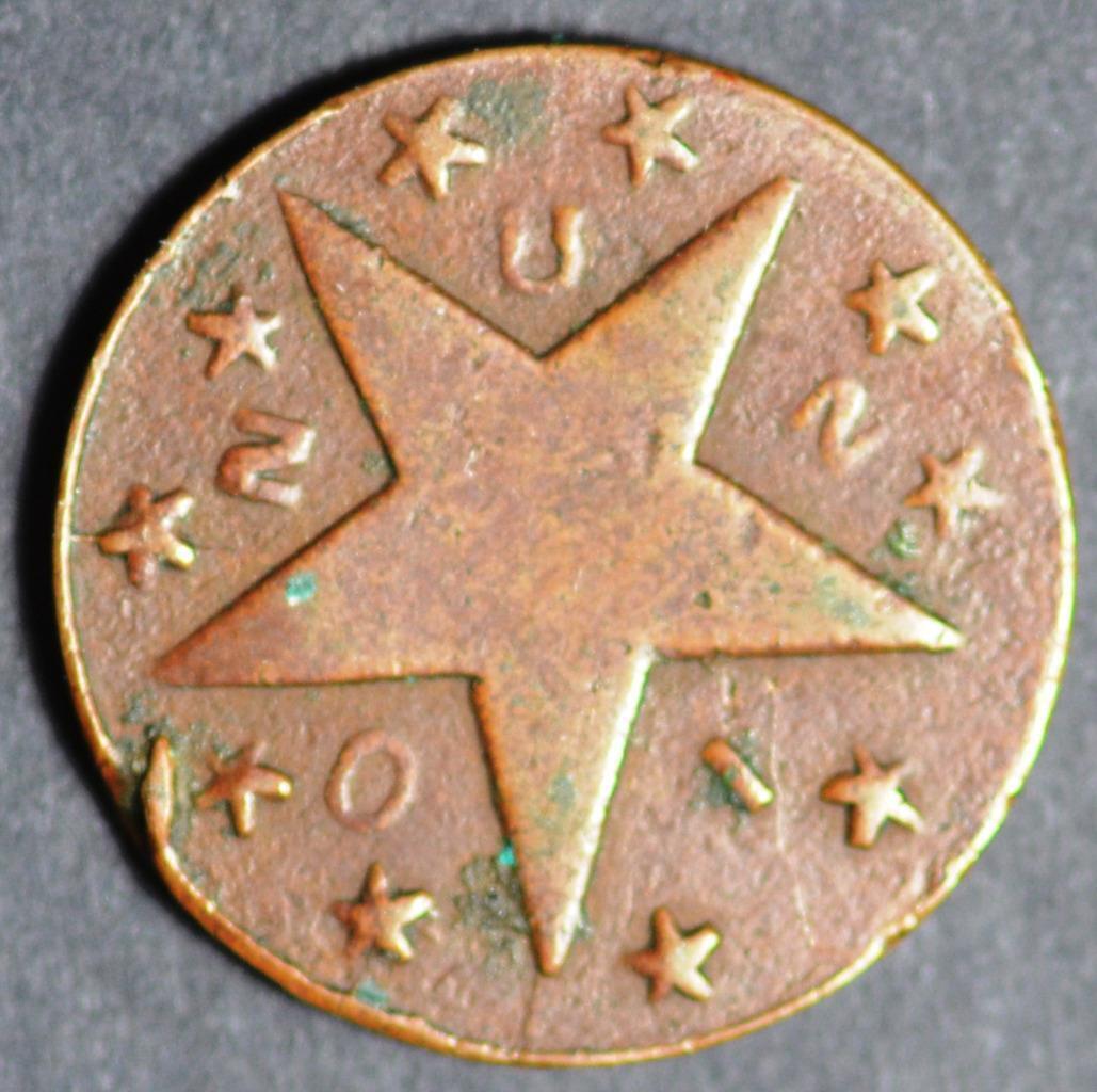 Mishawaka Indiana Civil War Token Fuld IN630A-12a R7 Rare Star Reverse Die