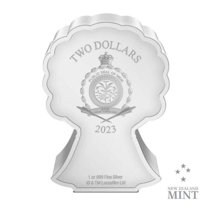 2023 Star Wars, Lando Calrissian, Gilded, Niue 1oz Silver $2, Chibi Coin