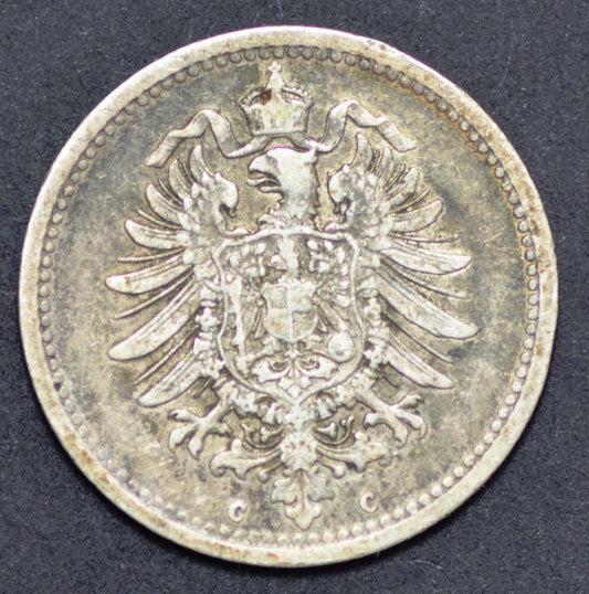 1875 C Germany, Empire, 50 Pfennig, KM# 6, Ships for Free