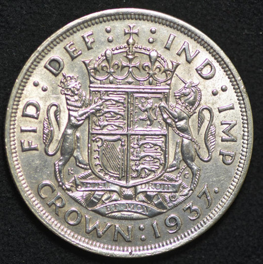 1937 Great Britain, George VI, Crown, KM# 857, Free Ship