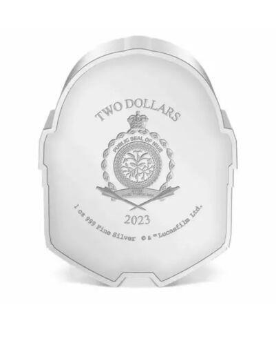 2023 Star Wars, The Mandalorian, Helmets, Din Djarin, Niue 1oz Silver $2