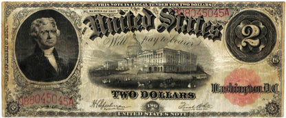 1917 $2.00 Legal Tender VF25 PCGS FR60