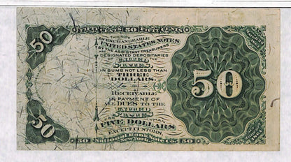 50 Cents 4th Issue Fractional Currency AU-55 PMG
