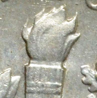 1964 Roosevelt Dime, Double Die Reverse FS-801, Flame and Letters Doubling