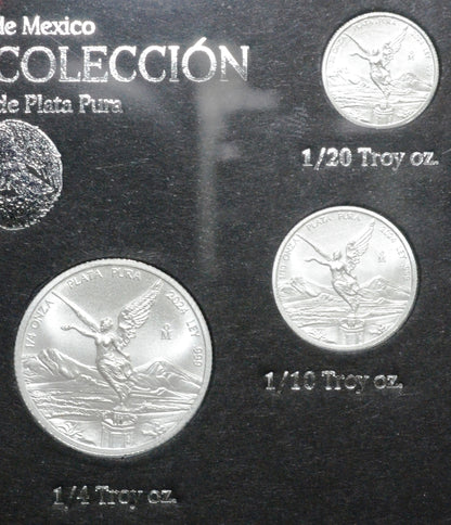 2024 Mexico 5-Coin BU Silver Libertad Set - New In Original Mint Packaging