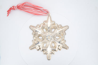 1991 Gorham Sterling Silver Snowflake Ornament