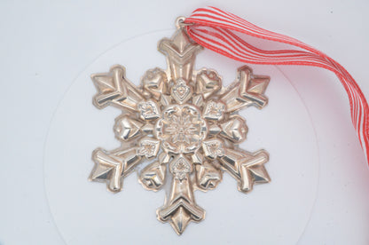 1995 Gorham Sterling Silver Snowflake Ornament
