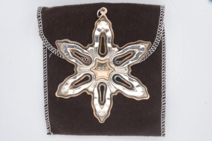 1986 Gorham Sterling Silver Snowflake Ornament