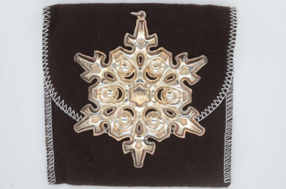 1984 Gorham Sterling Silver Snowflake Ornament