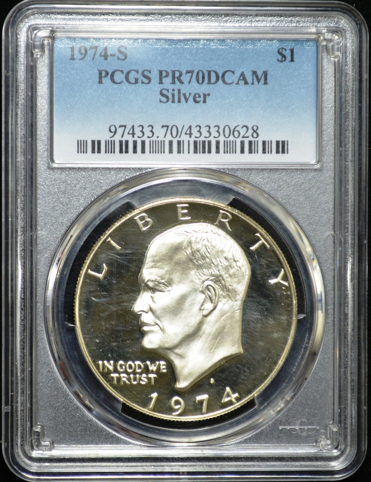 1974-S Ike PR70 DCAM PCGS