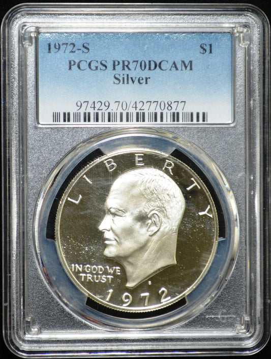 1972-S Ike PR70 DCAM PCGS