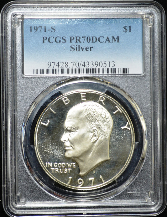 1971-S Ike PR70 DCAM PCGS