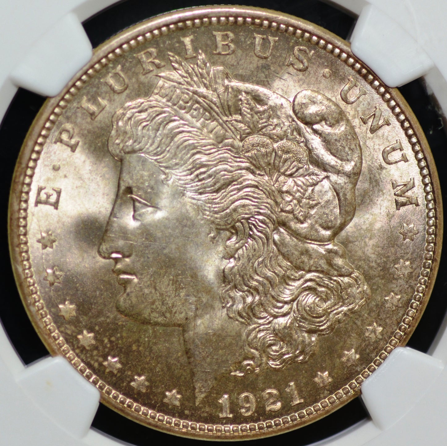 1921-D Morgan Silver Dollar MS66 NGC