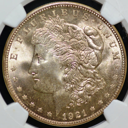 1921-D Morgan Silver Dollar MS66 NGC