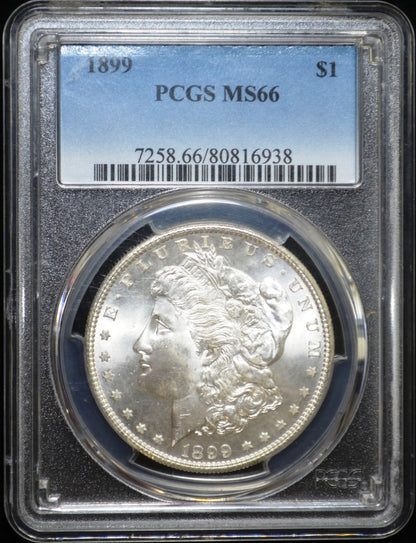 1899 Morgan Silver Dollar MS66 PCGS