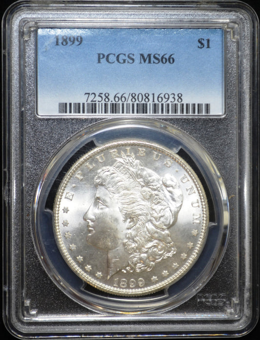 1899 Morgan Silver Dollar MS66 PCGS