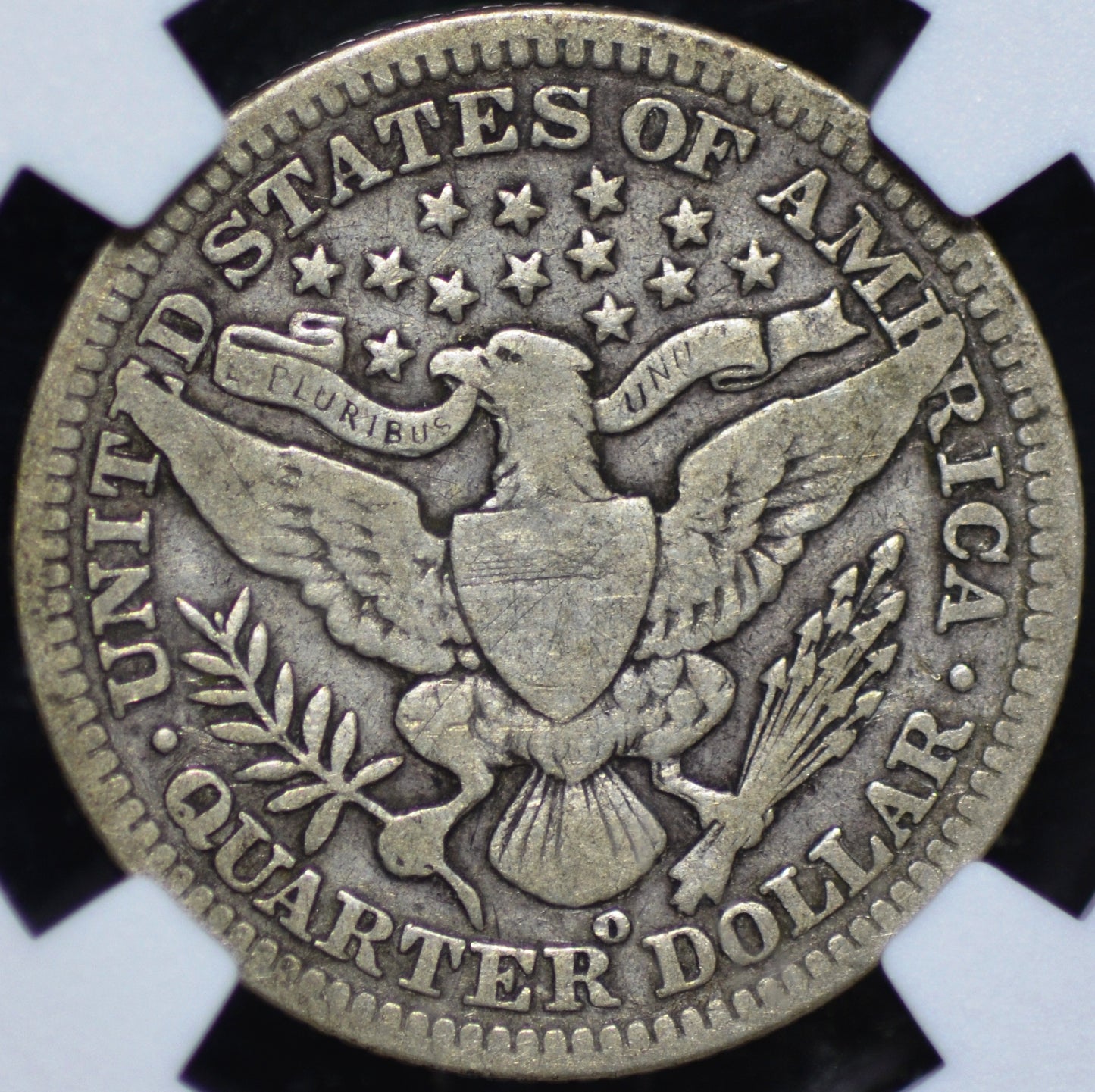1904-O Barber Quarter VG8 NGC CAC