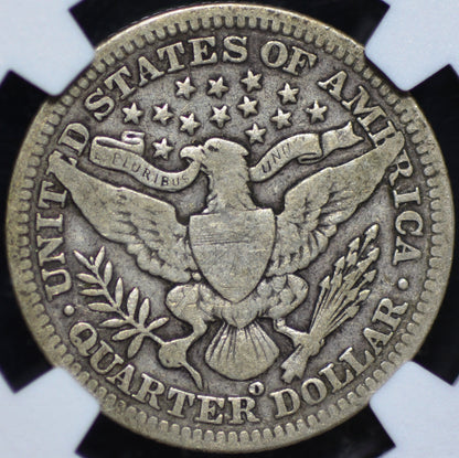 1904-O Barber Quarter VG8 NGC CAC