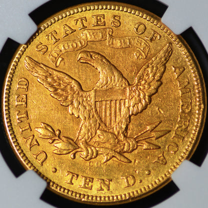 1873-CC $10 Gold Eagle AU Det NGC