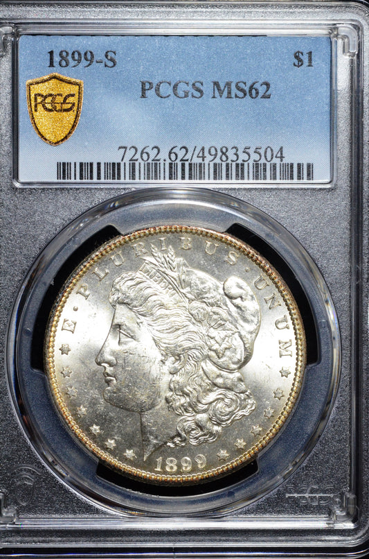 1899-S Morgan Silver Dollar MS62 PCGS