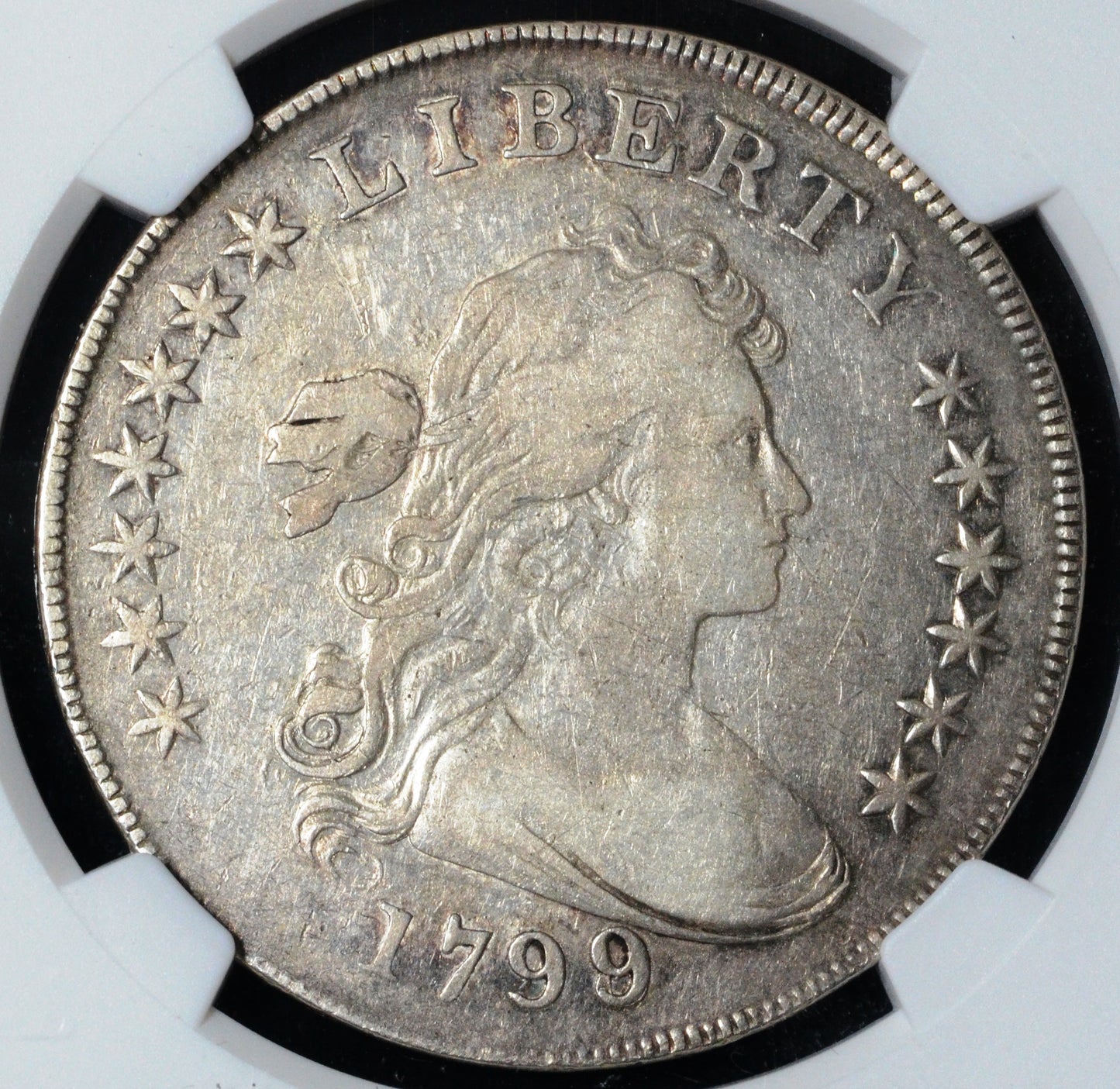 1799/8 Draped Bust Silver Dollar VF20 NGC