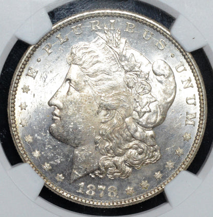 1878 8 TF Morgan Silver Dollar MS62 NGC