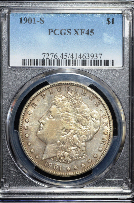 1901-S Morgan Silver Dollar XF45 PCGS
