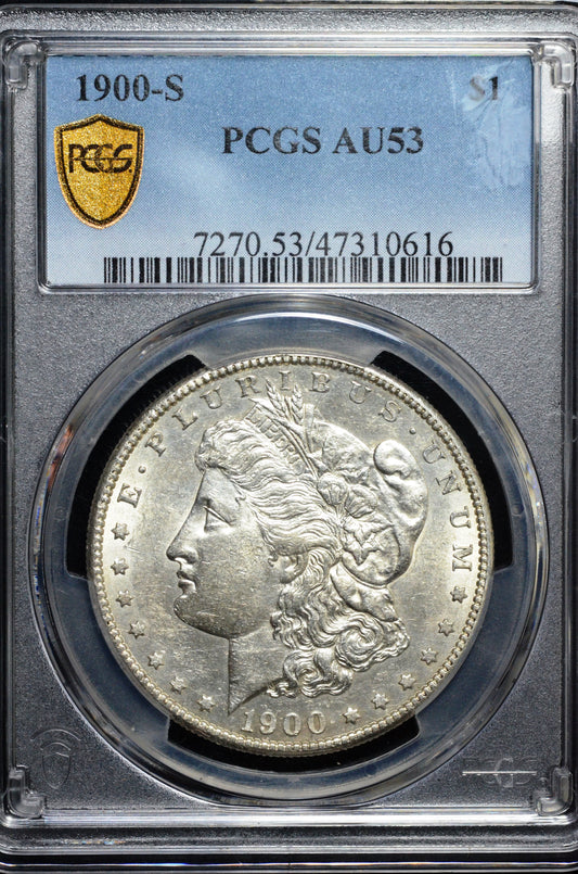 1900-S Morgan Silver Dollar AU53 PCGS