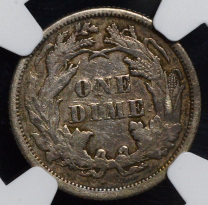 1869 Seated Liberty Dime XF45 NGC
