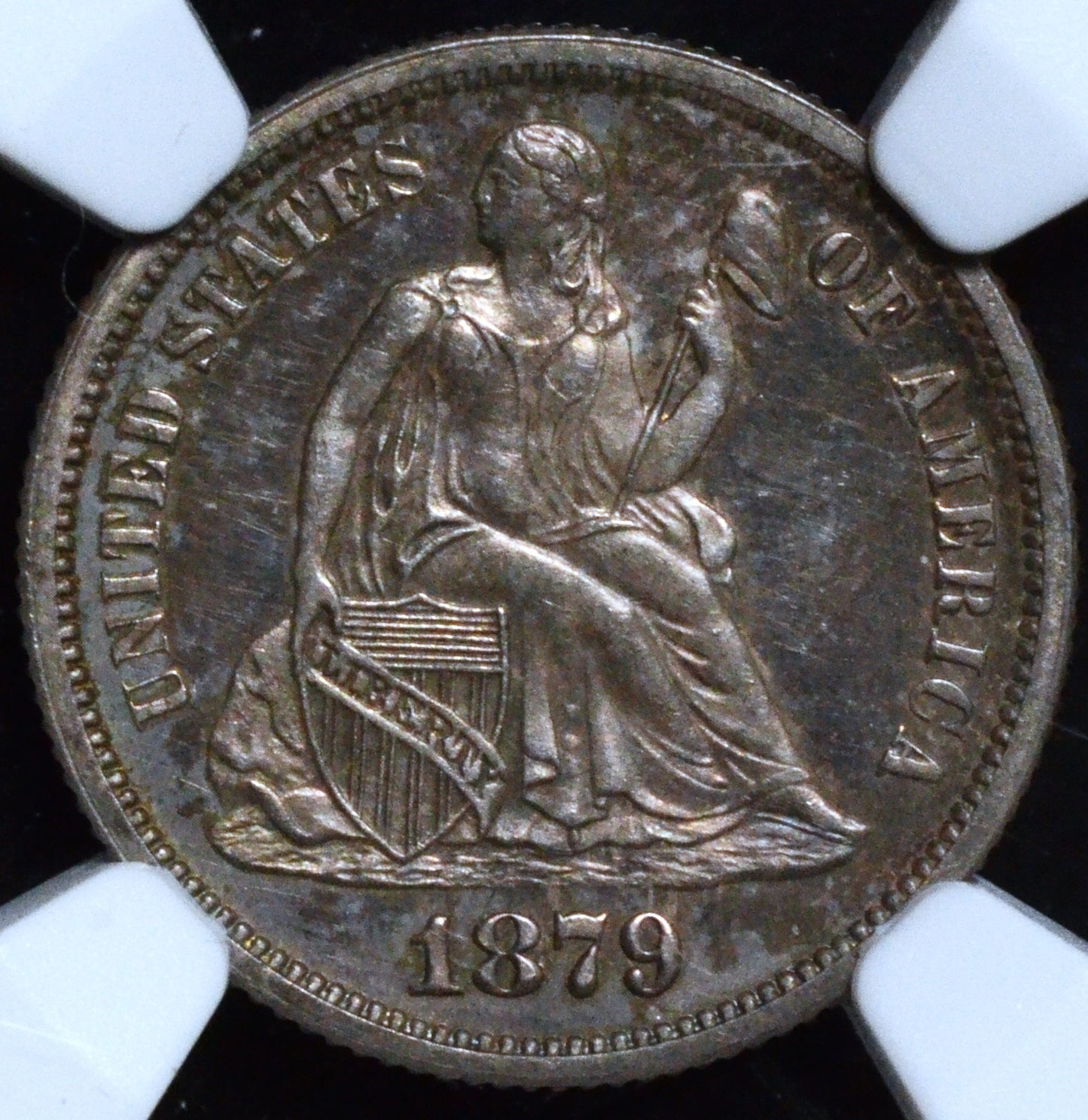 1879 Seated Liberty Dime Proof PF62 NGC