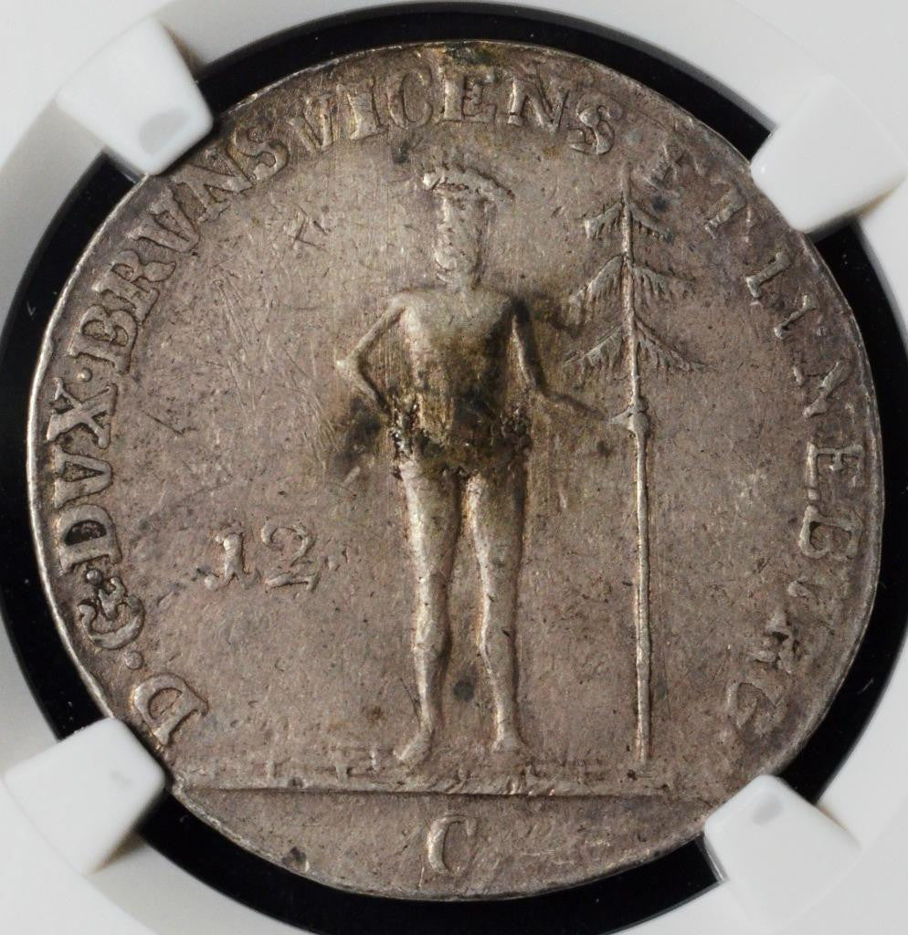1789 C, German States, Brunswick-Wolfenbuttel 12 MarienGroschen, KM 1029, VF NGC