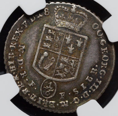 1800 PLM, German States, Bruns-Lune-Calen-Hann, 1/6 Thaler, AU 55, KM 401, NGC